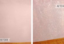 How to Create a Show-Stopping Accent Wall With Sparkly Glitter Paint