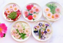 DIY Pressed Flower Coasters