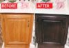 Before & After: A Honey Oak Cabinet Refinished