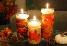 DIY Floating Fall Candles