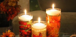 DIY Floating Fall Candles