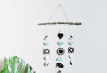 DIY Geometric Polymer Clay Wall Art