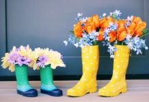 DIY Decorative Floral Rain Boots