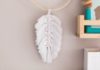 DIY Macrame Feather Wall Hanging