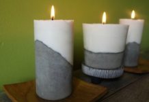 DIY Cement Candle Tutorial
