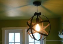 Stylish Pendant Light Using Embroidery Hoops Tutorial