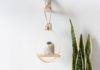 DIY Mid-Century Modern Hanging Teardrop Planter Shelf