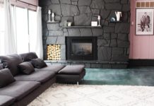 How to Update a Rock Fireplace By Using Paint