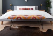 How to Turn a Kilim Rug Into a Modern Bench