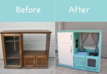 Before & After: Turn an Old Cabinet into a Kid’s Kitchen