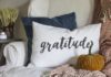 DIY Gratitude Lumbar Pillow
