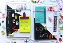 Turn a Cookie Sheet Into a Memo Board
