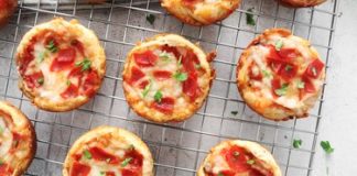 Mini Deep Dish Pizza Muffins Recipe