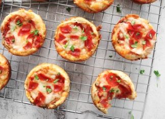 Mini Deep Dish Pizza Muffins Recipe