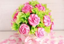 DIY Rose Cupcake Bouquet