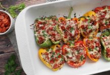 Stuffed Pepperoni Pizza Peppers Recipe