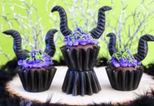 DIY Maleficent-Inspired Cupcakes