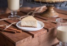 Eggnog Cheesecake with Gingerbread Crust Recipe