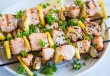 Grilled Salmon Kabobs Recipe