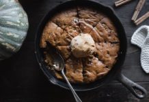 Cast Iron Skillet Recipe: Pumpkin Spice Chocolate Chip Cookie