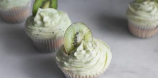 This Kiwi Cupcake Recipe Is Bursting with Tart & Buttery Flavor