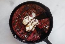 Cast Iron Skillet Recipe: Red Velvet Cookie