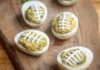 How to Make Guacamole Deviled Egg Footballs