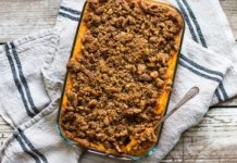Family Favorite Sweet Potato Casserole Recipe with Crunchy Pecan Topping