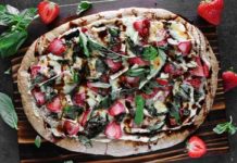Strawberry Balsamic & Brie Pizza