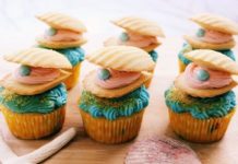 DIY Pearl & Oyster Cupcakes