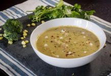 Green Curry-Inspired Broccoli & Chicken Soup Recipe