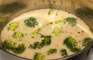 Let broccoli cook till tender