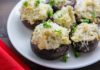 Artichoke Dip Stuffed Mushrooms