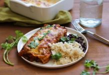 Vegetarian Sweet Potato Black Bean Enchilada Recipe