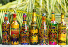Crafting At Home: 9 Gorgeous Bottle Painting Projects To Try